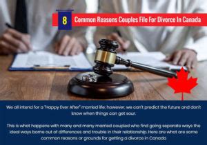 If parents can come to an agreement on custody and visitation rights, they are able to proceed with the divorce process on an uncontested basis. Infographic: 8 Common Reasons Couples File For Divorce In Canada - Divorce Go