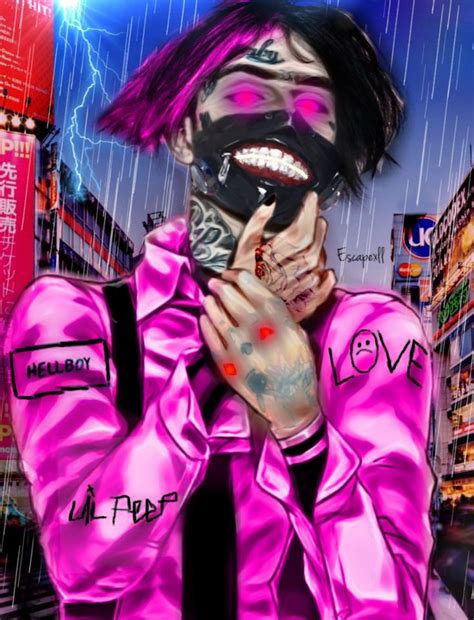 Also enjoy lyrics from his music. Lil Peep Ghoul~Art by me (With images) | Goth boy, Art, My ...