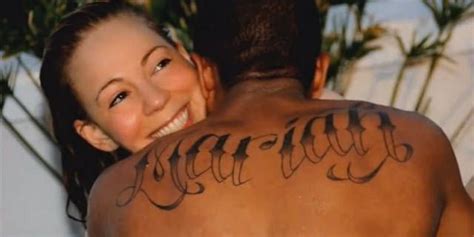 That is going to be super painful to remove. Nick Cannon Turned His Mariah Tattoo Into a Winged Jesus ...