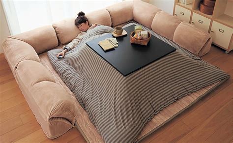Maybe you would like to learn more about one of these? Japan Kotatsu heated table bed | Japanese table, Kotatsu ...