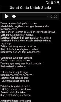 Seperti yang tertulis pada lirik. Lirik Surat Cinta Untuk Starla for Android - APK Download