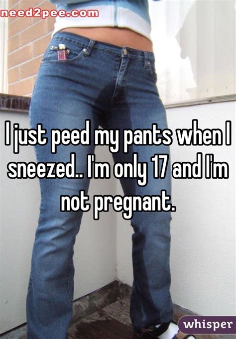 Forgets to wear panties, wears it in public. I just peed my pants when I sneezed.. I'm only 17 and I'm ...