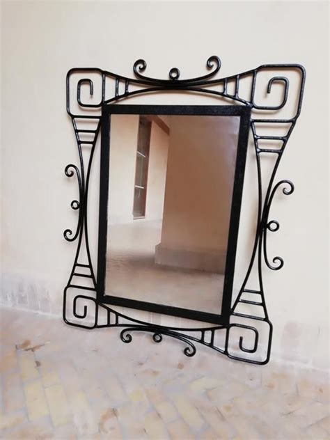 Wall‑mount mirror wrought iron makeup entryway mirror bathroom living room decor. Wrought iron mirror Wall Mirror Wrought Iron Large | Etsy | Wrought iron mirror, Mirror wall ...