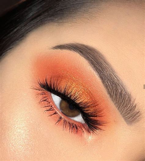 One swatch and you'll fall in love. Orange eye look | Orange eye makeup, Orange makeup, Simple eye makeup