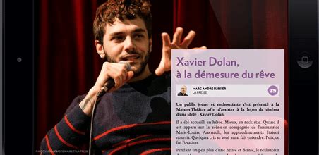 L'institut de l'environnement (ie) est le centre de la recherche, de l'enseignement et des activités en matière de durabilité environnementale à l'université d'ottawa. Xavier Dolan, à la démesure du rêve - La Presse+ - Yvan ...