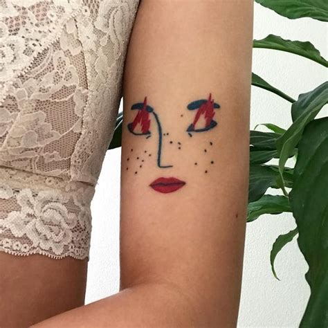 Highly rated tattoo shop on east colfax. art, tattoo, flames, minimalistic, red, black, face, arm | Tattoos, Flame tattoos, Inspirational ...