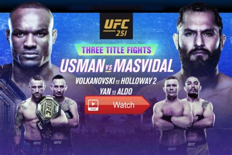 Usman vs masvidal 2 4/24/21 match card predictions. Watch UFC 251: Usman vs. Masvidal fight Night - Watch UFC ...