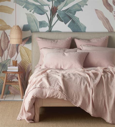 Ultra soft shaggy pink faux fur comforter set : Blush Pink 100% Linen Bedding | Secret Linen Store