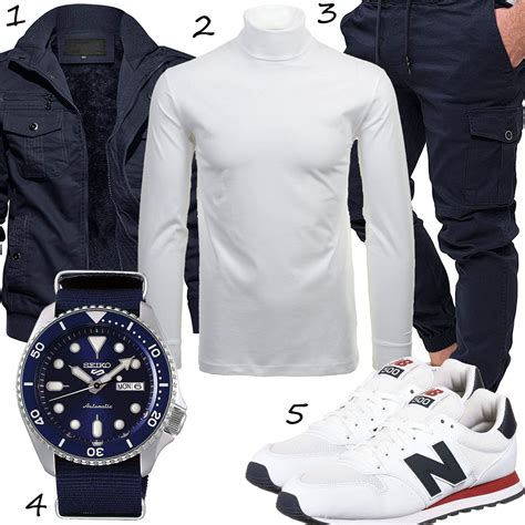 Fransen und cutouts sind diese saison als trend auf dem vormarsch, leder trägt. Lässiger Herren-Style mit weißem Pullover - outfits4you.de ...