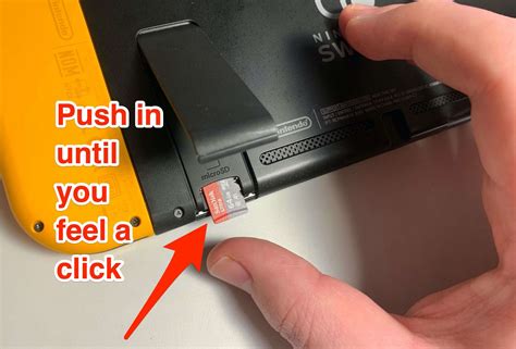 Place the micro sd card in the sd card slot with the label face up with the long edge to the left. The Nintendo Switch uses microSD cards - here's what size you should buy, and how to install it ...
