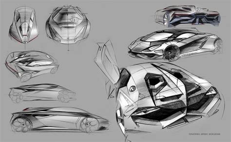 Non pas qu'il manquait d'imagination ou de créativité mais plutôt de doigté pour reproduire un dessin facile. lamborghini-perdigon-concept-design-sketches-01.jpg (1279× ...