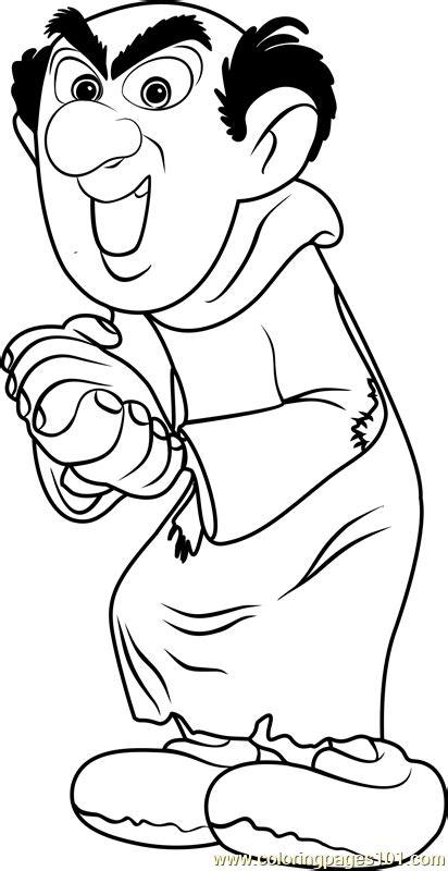 Holiday gift wrapping printable coloring page: Gargamel Coloring Page for Kids - Free Smurfs: The Lost ...