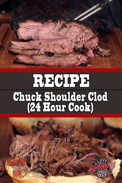The beef chuck shoulder clod gives us three main muscles that are used for making roasts and steaks, some tender, some not so much. Chuck Shoulder Clod Recipe (24 Hour Cook) | Roast beef ...