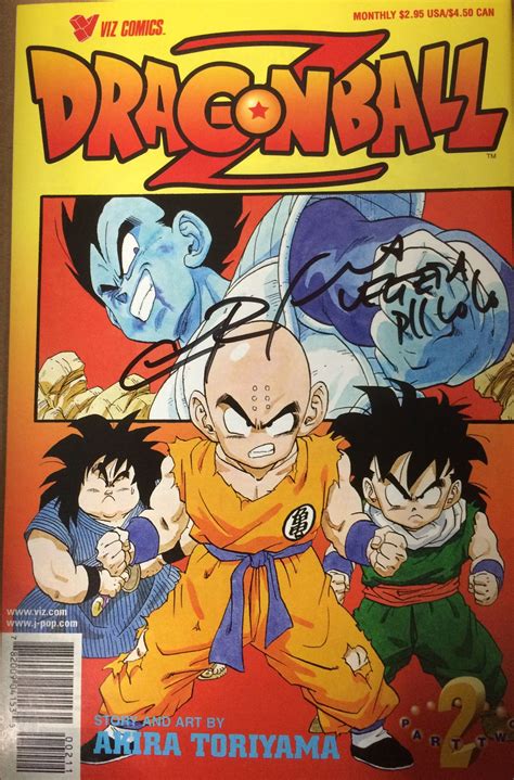 The action adventures are entertaining and reinforce the concept of good versus evil. Dragonball Z Part 2, #2, by Viz. Signed in-person by Christopher Sabat (voice actor for Vegeta ...