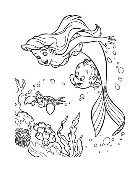 Les plus beaux coloriages à imprimer et des dessins à colorier par milliers. Coloriage La sirène de Fond Marin dessin gratuit à imprimer