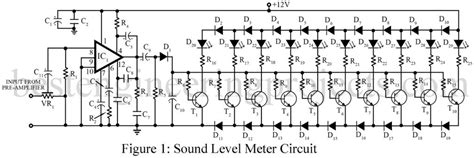 At first mic picks up the sound and converts it into voltages levels linear to the intensity of sound. Led Vu Meter Circuit Diagram With Pcb Layout - Circuit Boards