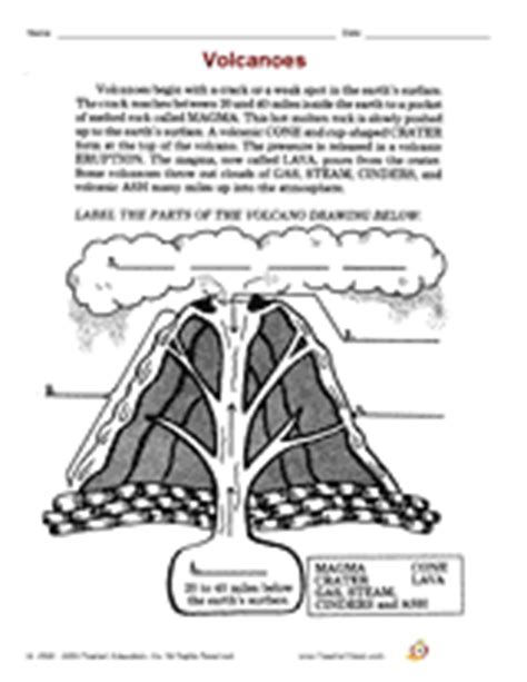 Are you looking for free printable worksheets/flashcards for preschool or kindergarten children? Volcano: Volcano Worksheets For Kids