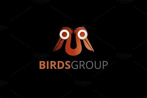 Blue bird logos over beige. Birds Group Logo by Maraz Logo on @creativemarket | Bird ...