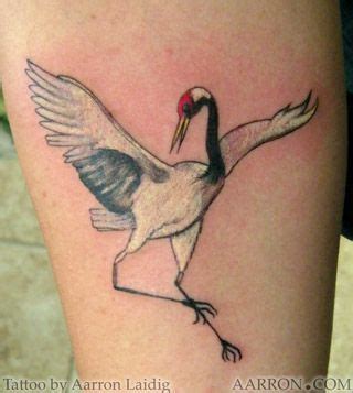 See more ideas about crane tattoo, tattoos, heron tattoo. White Crane Tattoo - Random tattoo phone pics by Aarron ...