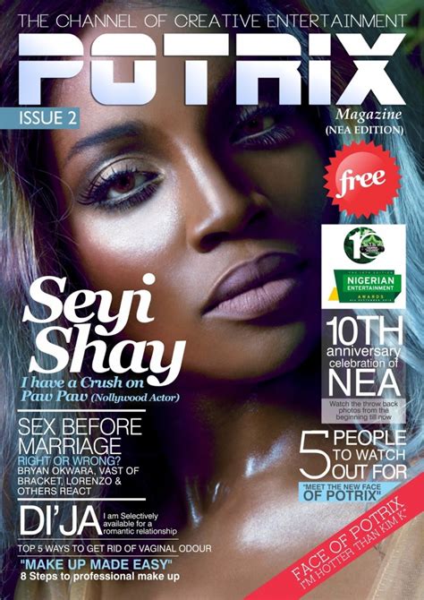 Wizkid who turns a year older on 16th of july. Wizkid And Seyi Shay Stun On The Cover Of Potrix Magazine.