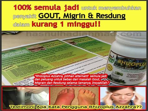 Maybe you would like to learn more about one of these? Ubat Penawar Gout, Migrain Dan Resdung Paling Mujarab
