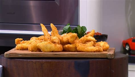 Heat oven to 190c/170c fan/gas 5. James Martin lemon sole goujons with chilli jam recipe on ...