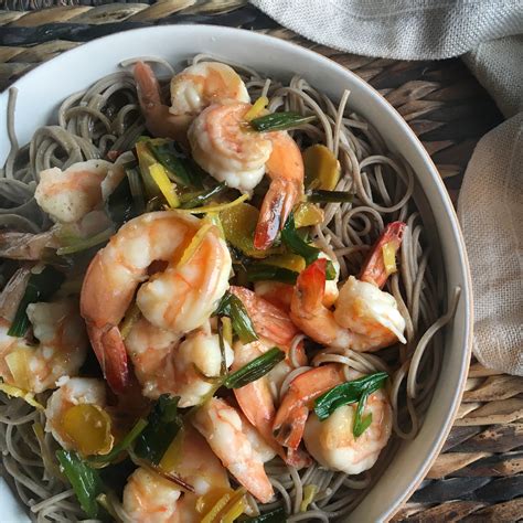 Like most meals, balance is important, as this will help you to feel satisfied and give your body the nutrients it requires. Best Garlicky Shrimp and Soba Noodles Recipe - How to Make ...