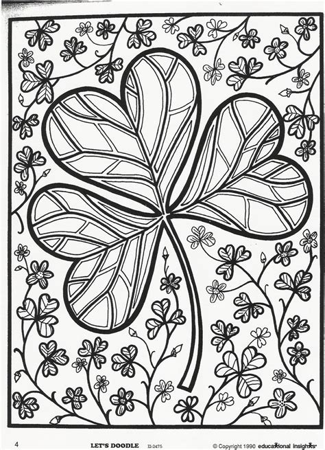 St patricks coloring pages for adults to color coloring home. Pin on Ink