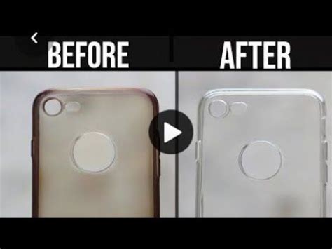 What do you use to clean a yellow phone case? How To Remove Yellowness From Transparent Phone Case Clean ...