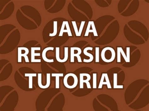 Recursion in java tutorial point