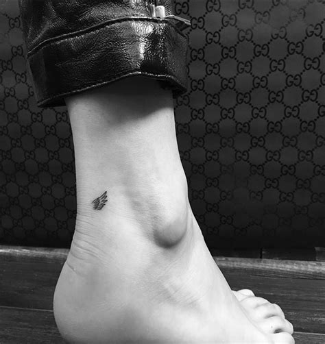 Isabella khair hadid palestinian & dutch @chromeheartsxbella luiz.mattos@img.com love , nyc preemptivelove.org/bellahadid. Bella Hadid Earns Her Wings With TWO New Ankle Tattoos ...