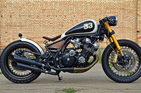 Replace the steering head bearings (little balls and tracks) with very high quality tapered roller bearings. CBX Cafe Bobber - RocketGarage - Cafe Racer Magazine