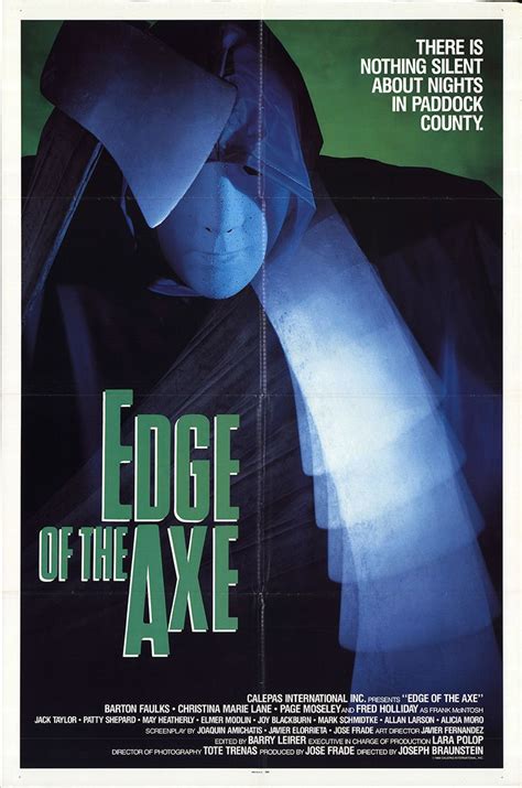 Edge of the Axe (1988) | Horror movie quotes, Horror movie ...