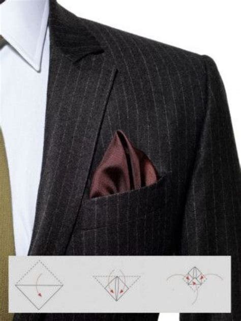 3 fold the bottom part up. Best Ways to Fold a Pocket Square #pocketsquare #pocket #square #tutorial | Pocket square ...