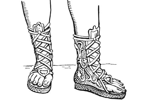 Ausmalbilder und malvorlagen ausmalbilder.info letztes update : Malvorlage offener Stiefel - Griechen und Römer ...