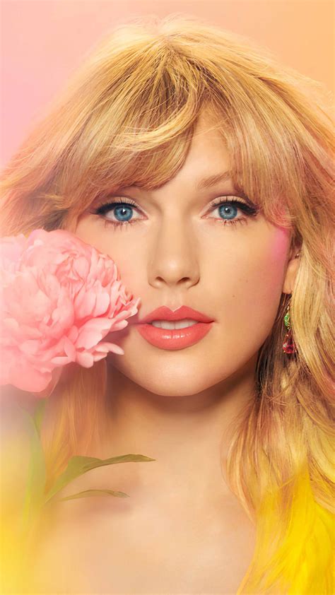 Happy, free, confused and lonely at the same time. Beautiful Taylor Swift With Flower 4K Ultra HD Mobile ...