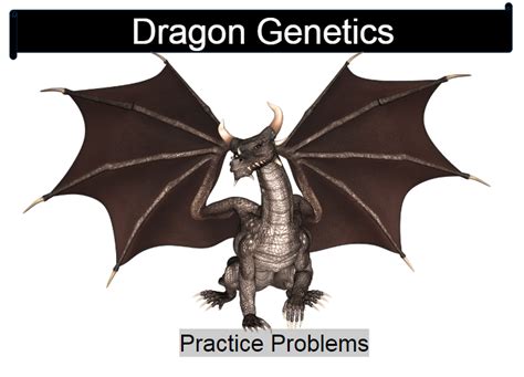This is the answer key for the setting worksheet 1. Dragon Genetics Worksheet Answer Key