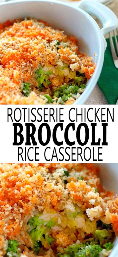 Here's everything you can do at costco without a. Rotisserie Chicken Broccoli Rice Casserole has ingredients ...