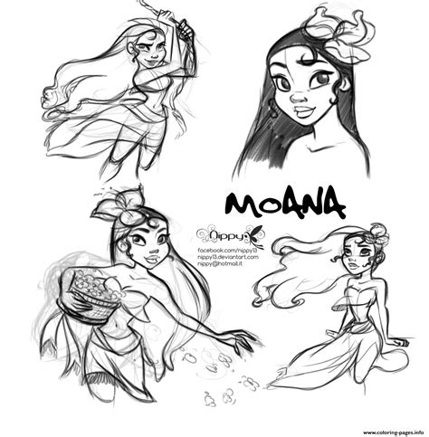 Princess moana disney coloring pages printable and coloring book to print for free. Moana Disney Princess Fan Art Coloring Pages Printable
