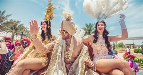 While some couples may opt to hire gymnasts or aerialists for their wedding, this couple took part in an aerialist stunt during their own wedding ceremony. 10 Coolest Groom Entry Ideas For Your Baraat! | Wedding ...