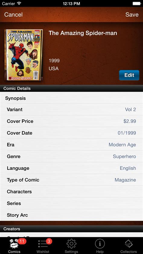 With the comic book collector database, inventory, manager app, you can keep track of your entire collection easily. Comic Book Collector Database #Lifestyle#Reference#apps# ...