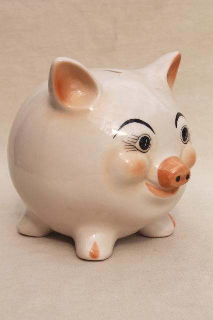 Very cute sigma tastesetter ceramic pigs bookends rare. vintage ceramic piggy bank, white yorkshire pig, cute moon ...