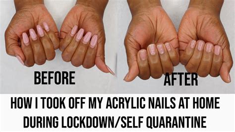 Rub the rest of the sns off. How I Took Off My Acrylic Nails At Home | Self Quarantine ...