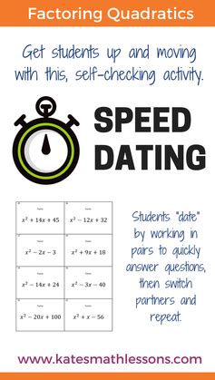 Speed dating questions are one such thing which can totally revolutionized the way you pick guys or girls to date. My Favorite Math Websites - KATE'S MATH LESSONS