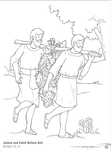 10 commandments bible jonah bible 12 spies activity pages 12 spies moses. Joshua And Caleb Coloring Pages at GetColorings.com | Free ...