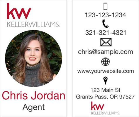 6321 hwy 36 s brenham, tx 77833 Keller Williams KW Business Cards Style G - Pack of 500 ...