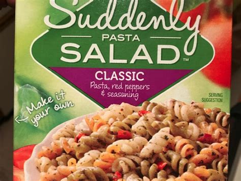 Suddenly pasta salad classic recipe. Classic Suddenly Pasta Salad, prepared as directed ...