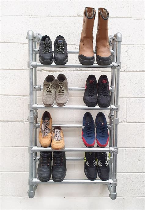 Wall hanging plastic shoes shelf with rack folding hanging shoe shelf holder. Industrial heavy duty shoe rack (Wall mounted ...