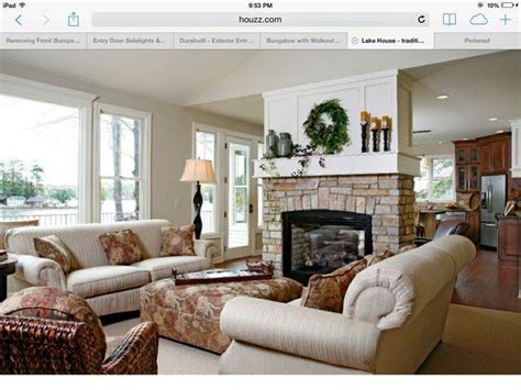 Another user said in his answer that. Two Way Fireplace Without Stone Going All Ceiling - House ...