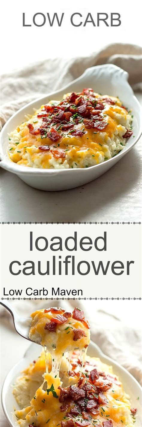 Macadamia nut flour can be used in place of almond flour. Low carb loaded cauliflower with sour cream, chives ...